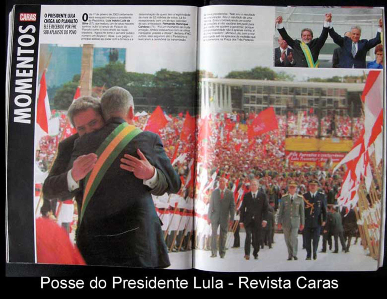 Posse Presidente Lula em 2002.